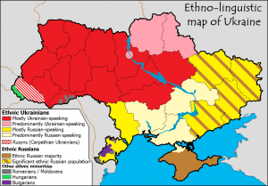 Ukrajna etnikai-nyelvi térképe